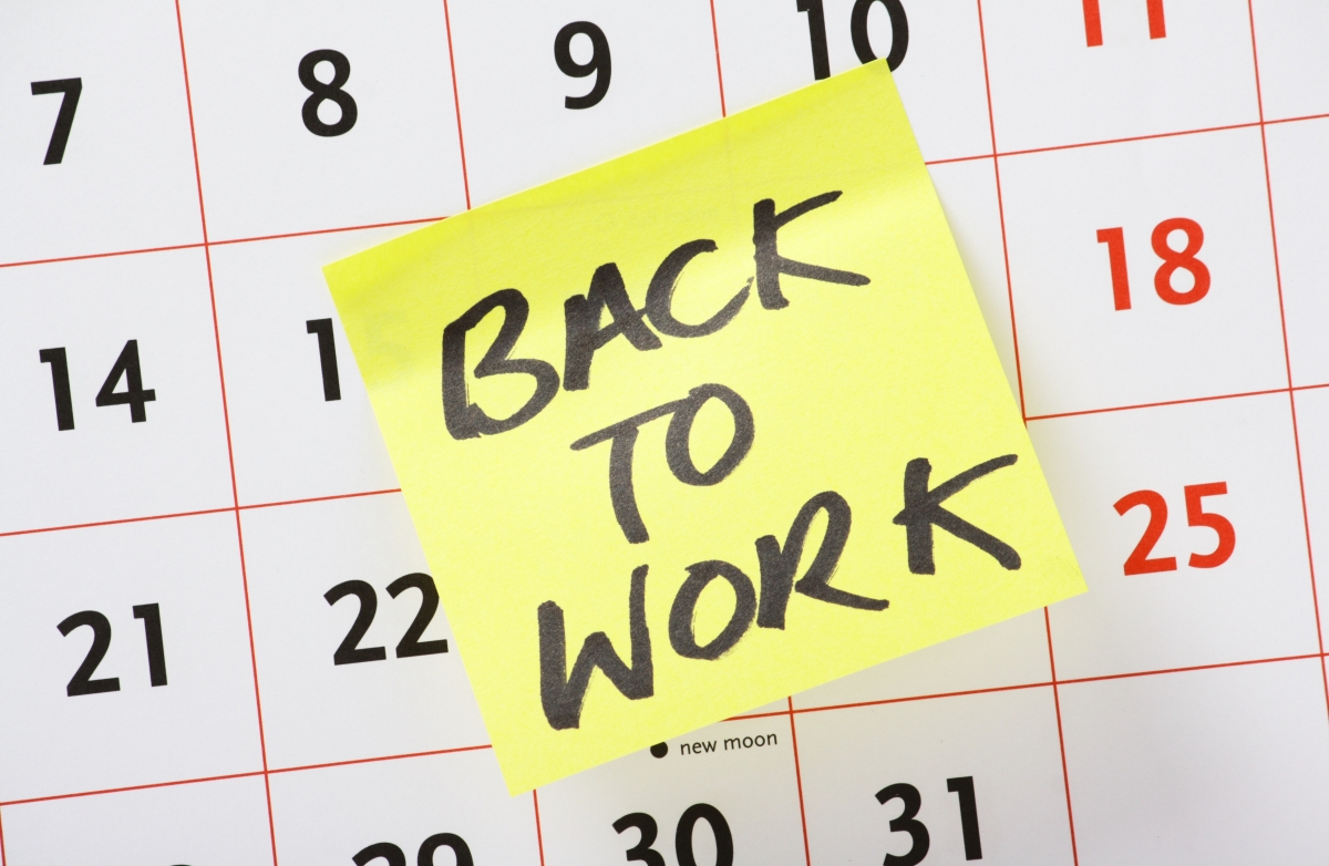 Banishing the post-holiday blues from your system.